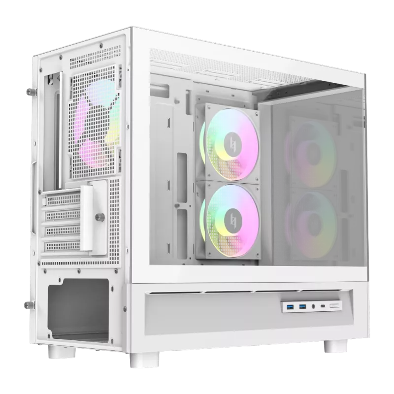 GAMEMAX NEX C31 WH caja de ordenador M-ATX/BTF Blanca