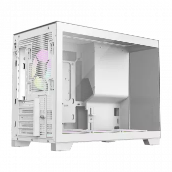 Gamemax NEX C33 WH caja de ordenador M-ATX/BTF Blanca