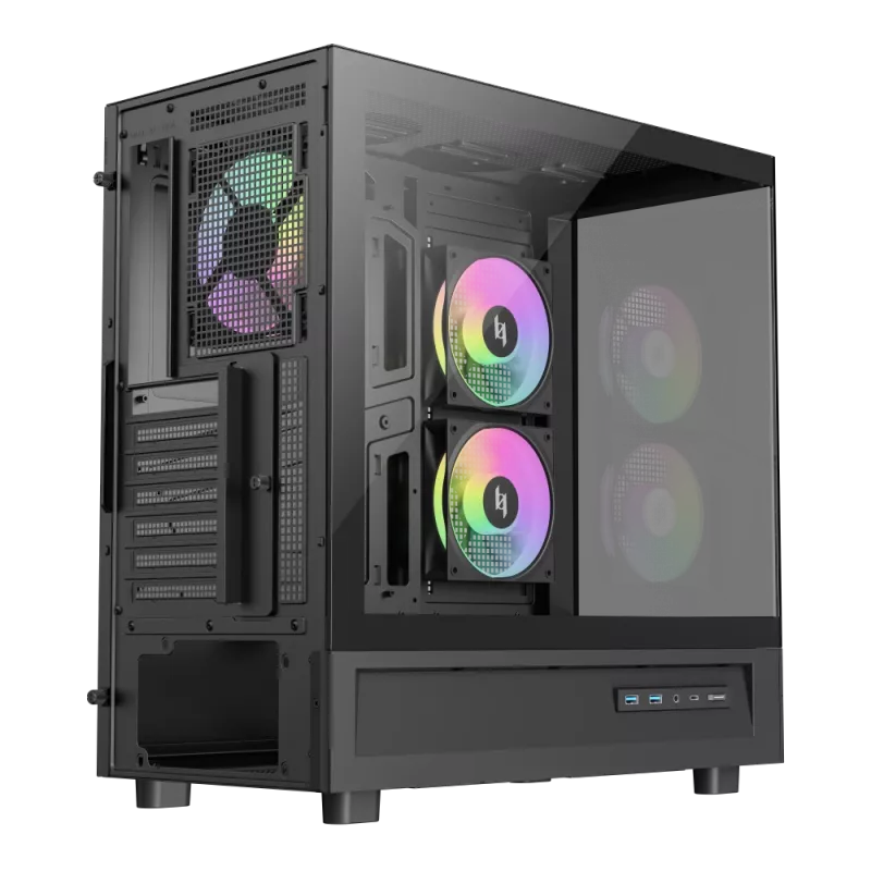 Gamemax NEX C51 BK caja de ordenador ATX/BTF