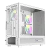 Gamemax NEX C51 WH caja de ordenador semitorre ATX/BTF Blanca