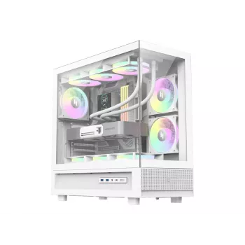 Gamemax NEX C51 WH caja de ordenador semitorre ATX/BTF Blanca