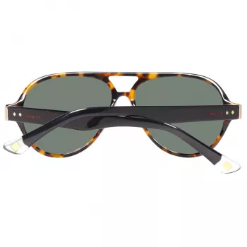 Gafas de sol rectangulares de hombre GANT GRS2003TOBLK2 - Montura negra, lentes grises, 58 mm