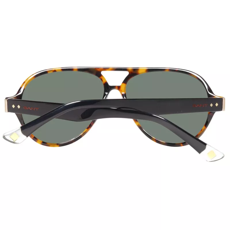 Gafas de sol rectangulares de hombre GANT GRS2003TOBLK2 - Montura negra, lentes grises, 58 mm