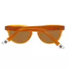 Gafas de sol unisex GANT GRS2005MOR-1 montura de plástico marrón lentes de policarbonato grises 49 mm