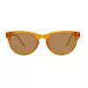 Gafas de sol unisex GANT GRS2005MOR-1 montura de plástico marrón lentes de policarbonato grises 49 mm
