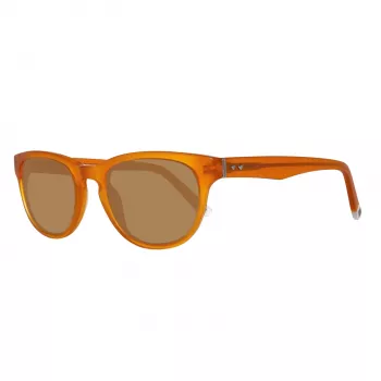 Gafas de sol unisex GANT GRS2005MOR-1 montura de plástico marrón lentes de policarbonato grises 49 mm
