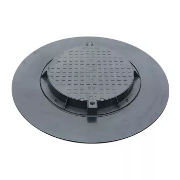Tapa de jardín para arquetas 780PE-B-PL1 A15 negra