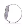 Garmin Approach J1 bisel de aluminio plateado con correa de tejido ComfortFit lila