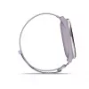 Garmin Approach J1 bisel de aluminio plateado con correa de tejido ComfortFit lila