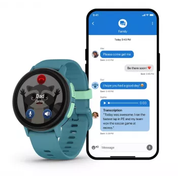 Garmin Bounce 2 GPS Wi-Fi LTE Reloj infantil turquesa