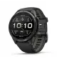 Garmin fēnix 9 Pro – inReach, 43mm, Carbon Gray DLC Titanium con correa de silicona Black/Pebble Grey
