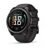 Garmin fenix 9 – 47mm, titanio Carbon Grey DLC con correa de silicona negra