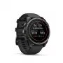 Garmin fenix 9 – 47mm, titanio Carbon Grey DLC con correa de silicona negra