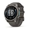 Garmin Fenix 9 – 47mm titanio con correa de silicona Pebble Grey