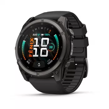 Garmin fenix 9 – 51 mm, Carbon Grey DLC Titanium con correa de silicona negra 010-04763-11