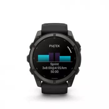 Garmin fenix 9 – 51 mm, Carbon Grey DLC Titanium con correa de silicona negra 010-04763-11