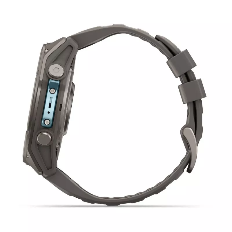Garmin fenix 9 – 51 mm, titanio con correa de silicona Pebble Grey 010-04763-01
