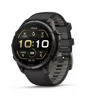 Garmin Fenix 9 Pro – 47mm Carbon Gray DLC Titanium con correa de silicona Black/Pebble Grey