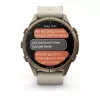 Garmin Fenix 9 Pro – inReach, 43mm titanio Autumn Gold con correa de silicona Cream/French Grey