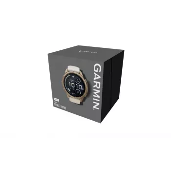 Garmin Fenix 9 Pro – inReach, 43mm titanio Autumn Gold con correa de silicona Cream/French Grey