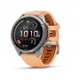Garmin Fenix 9 Pro – inReach, 43mm, Titanio con correa de silicona Shell Pink/Autumn Orange