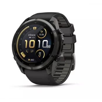 Garmin Fenix 9 Pro – inReach, 51 mm Carbon Gray DLC Titanium con correa de silicona Black/Pebble Grey