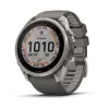 Garmin Fenix 9 Pro – inReach, Solar, 51mm titanio con correa de silicona gris guijarro