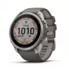 Garmin Fenix 9 Pro – inReach, Solar, 51mm titanio con correa de silicona gris guijarro