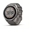 Garmin Fenix 9 Pro – inReach, Solar, 51mm titanio con correa de silicona gris guijarro