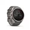 Garmin Fenix 9 Pro – inReach, Solar, 51mm titanio con correa de silicona gris guijarro