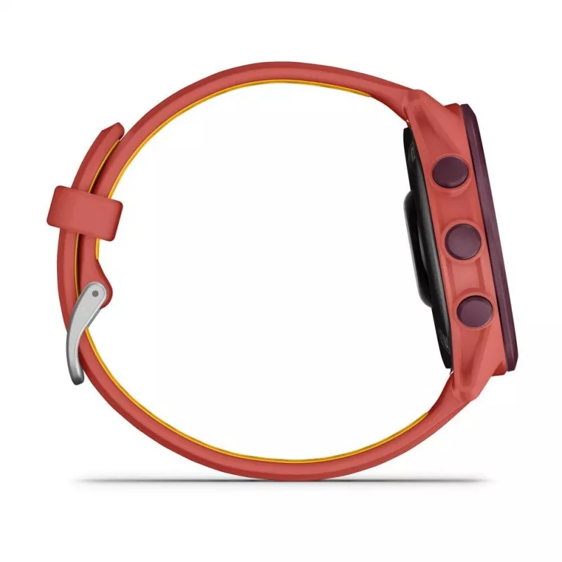 Garmin Forerunner 170 Music reloj GPS para running, caja Berry con correa rosa roja/color mango