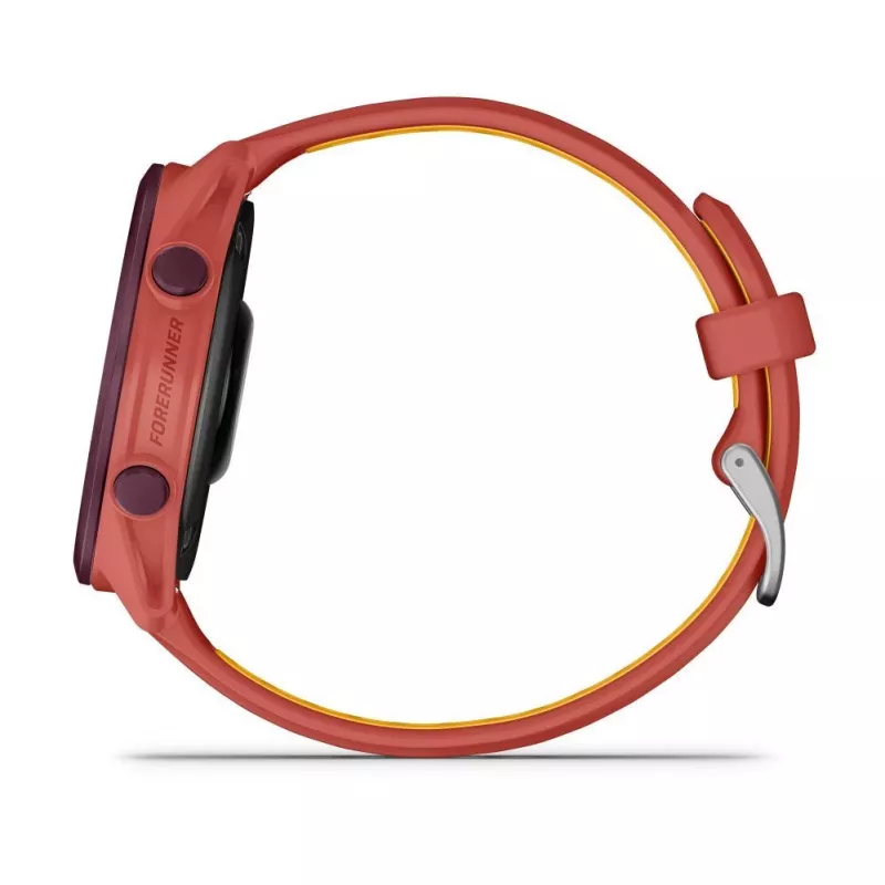 Garmin Forerunner 170 Music reloj GPS para running, caja Berry con correa rosa roja/color mango