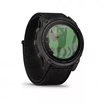 Garmin Enduro 3 GPS-Smartwatch, 51 mm, Sapphire Solar, Carbon Gray DLC Titanium, correa UltraFit de nailon negra