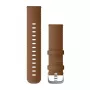 Garmin Correas Quick Release (22 mm) Piel italiana marrón, herrajes plateados