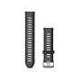 Correa de silicona Garmin Quick Release 20 mm negra/pizarra 010-11251-AG