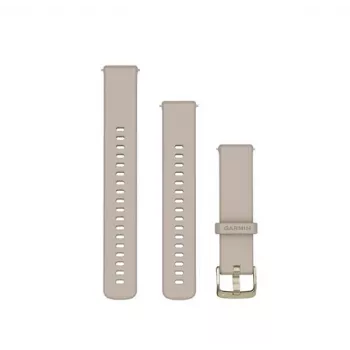 Garmin Correa de reloj Quick Release (18 mm) gris francés con cierre dorado claro