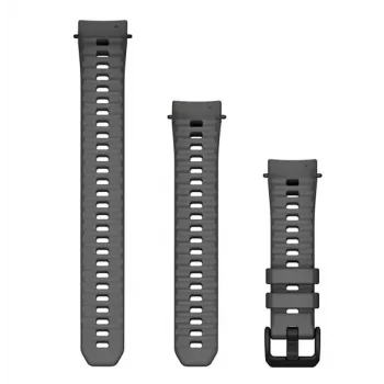 Correa de silicona Garmin QuickFit 20 mm en antracita para Instinct E 40 mm y modelos compatibles