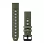 Garmin correa de silicona QuickFit 22mm verde oscuro/gris 010-13280-07