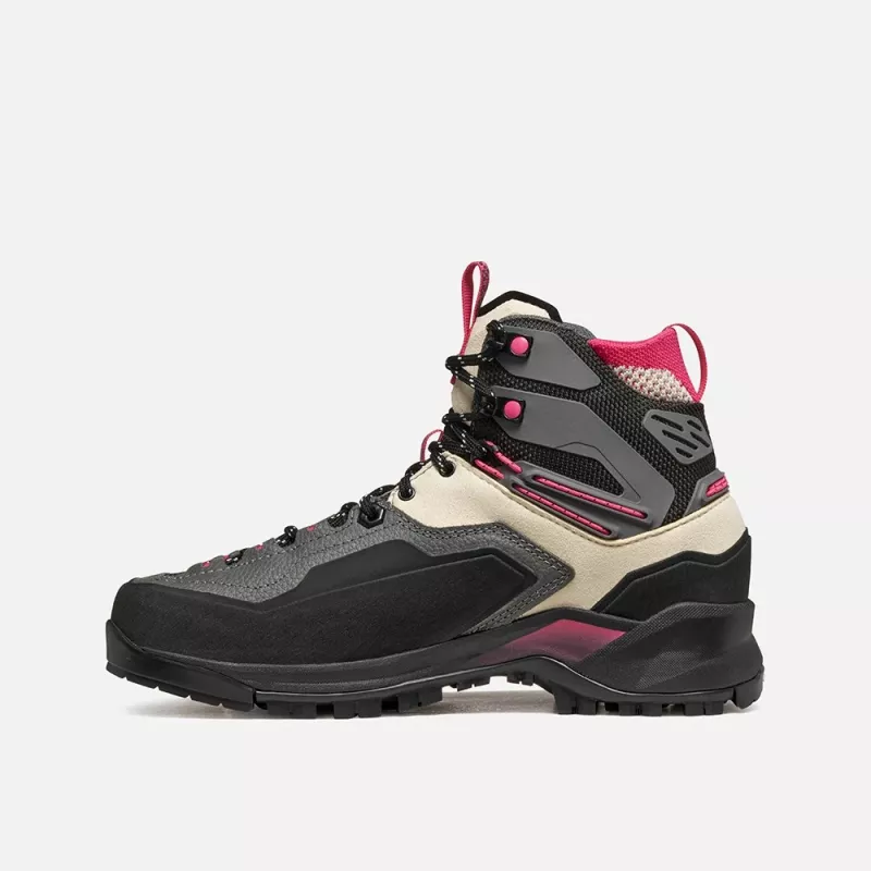 Garmont Akron Mid GTX Zapatillas de trekking para mujer Gris/Rosa frambuesa Talla 39