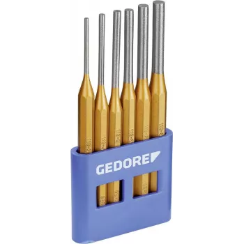 GEDORE set de 6 punzones de expulsión con soporte de PVC, DIN 6450, acero cromo-vanadio, pavonado 8757670