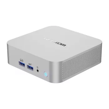 GEEKOM A8 mini PC, AMD Ryzen 7 8745HS, 16GB DDR5, 1TB SSD PCIe Gen4, Windows 11 Pro, negro