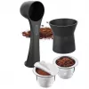 GEFU CONSCIO set de 8 piezas de tazas de café Nespresso con platillos, porcelana, 180 ml, blanco