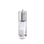 GEFU DUETO pasapurés, acero inoxidable, 2,5 L, 3 discos (2/3/5 mm), manual, plata/transparente