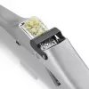 Prensador de ajos GEFU GARLICO, prensador de ajos de acero inoxidable con palito limpiador integrado, mango ergonómico, apto para lavavajillas, plateado