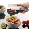 Mandolina japonesa GEFU TARI® cortador en V con 3 insertos, acero inoxidable quirúrgico alemán, negro