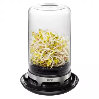 GEFU Bivita 18910 Germinador, vidrio, negro