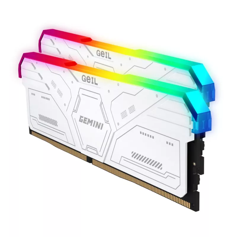 Geil Gemini RGB 64GB Kit (2x32GB) 6000MHz DDR5 memoria RAM para gaming de sobremesa - blanco