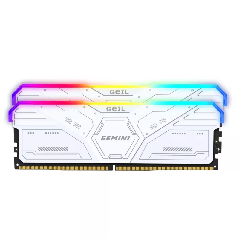 Geil Gemini RGB 64GB Kit (2x32GB) 6000MHz DDR5 memoria RAM para gaming de sobremesa - blanco