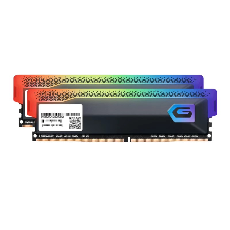 Memoria RAM gaming para sobremesa Geil Orion RGB 16GB Kit (2x8GB) 3600MHz DDR4 - gris