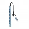 Gembird hub USB 3.2 Gen 2 de 7 puertos - 6x USB-A 2.0 + 1x USB-A 3.2, plateado